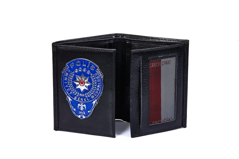 Rozetlik deri cüzdan 103-1 siyah model